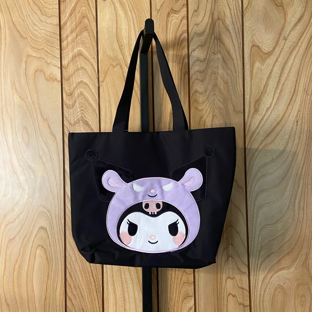 Sanrio Kuromi Tote Bag NWT Black Purple Kawaii Anime Shoulder Shopper